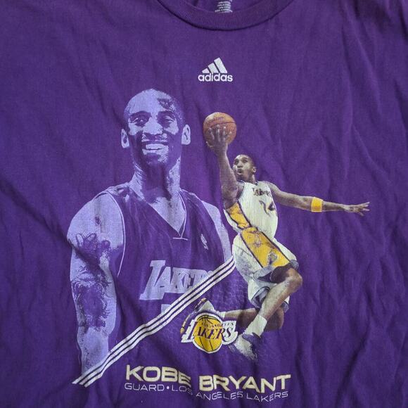Adidas Kobe Bryant 2008 Crewneck T-Shirt Y2K Men Sz 2XL - Picture 5 of 8